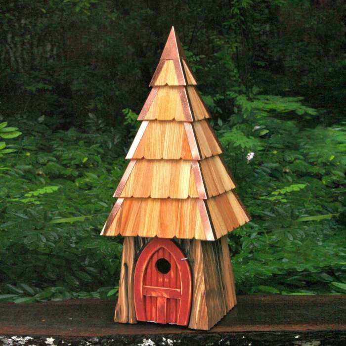 Lord of the Wing Bird House Redwood